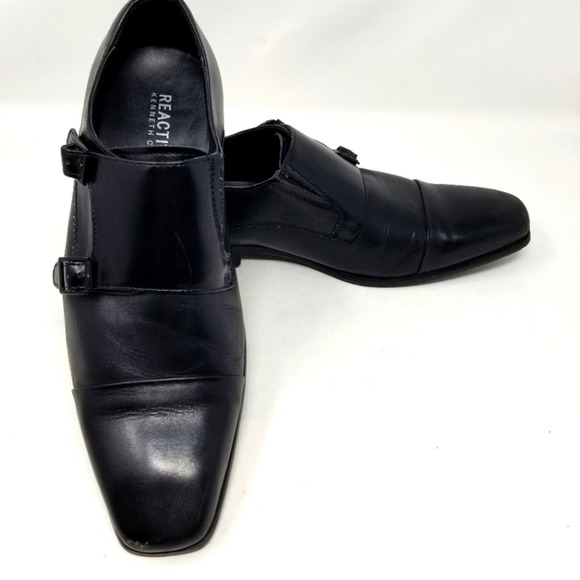Other - REACTION Kenneth Cole Black Leather Men's Dress Shoes Style 20724 Size 11